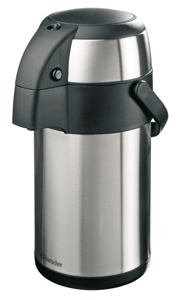 Edelstahl-Isolierpumpkanne, Inhalt 2,5 Liter Edelstahl-Isolierpumpkanne, Inhalt 2,5 Liter