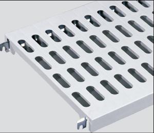 Aluminium/Kunststoff-Standregal - Kunststoffrost-Auflage 800x400 mm tief