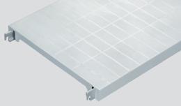 Geschlossene Kunststoff-Auflage 500x1500 mm lang zu Aluminium/Kunststoff-Standregal